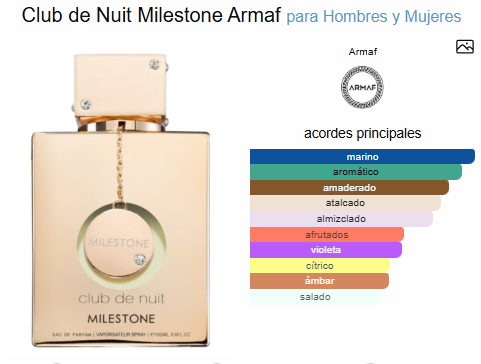 CLUB DE NUIT MILESTONE / ARMAF 